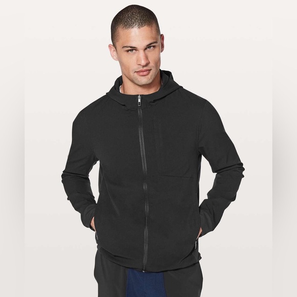 Lululemon Airing Easy Hoodie Black Men’s XS Training Running Jacket coat light - Picture 2 of 8